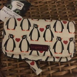 Bungalow 360 Canvas Wristlet - Penguins